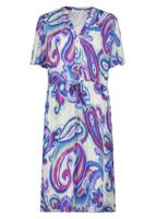 Tramontana C16-12-501 Dress Lurex Big Paisley Jurk 009990-printwhites - thumbnail