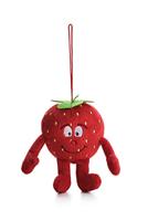 Knuffel Pluche Aardbei, 15cm - thumbnail
