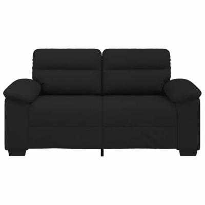 2-zitsbank 120 cm stof zwart