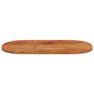 Tafelblad ovaal 120x60x2,5 cm massief acaciahout