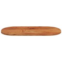 Tafelblad ovaal 120x60x2,5 cm massief acaciahout - thumbnail