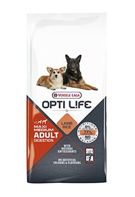 Opti Life Adult Medium/Maxi Digestion hondenvoer 12,5 kg Opti Life Adult Medium/Maxi Digestion hondenvoer 12,5 kg