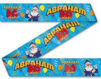 Afzetlint Abraham 50 Jaar Cartoon (12m) - thumbnail