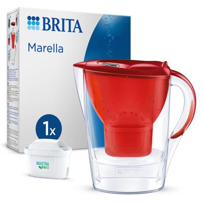 Brita Carafe Filter Marella Red (2.4L) includeva 1 cartuccia filtro Maxtra Pro All-in-1