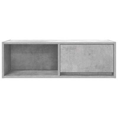 Tv-meubels 2 st 80x31x25,5 cm bewerkt hout betongrijs