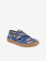 FRODDO barefoot sloffen met print voor kinderen felblauw - thumbnail
