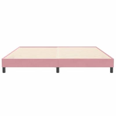 Boxspring zonder matras fluweel roze 200x220 cm Boxspring zonder matras fluweel roze 200x220 cm