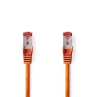 CAT6-kabel | RJ45 Male | RJ45 Male | S/FTP | 1.00 m | Rond | LSZH | Oranje | Label - thumbnail