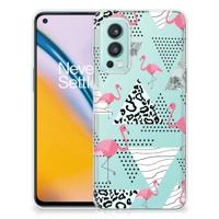 OnePlus Nord 2 5G | TPU Hoesje | Flamingo Triangle - thumbnail