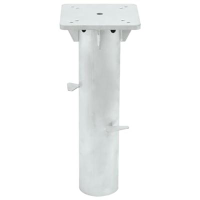 Parasolvoet voor in de grond 16x16x39,5 cm staal zilverkleurig