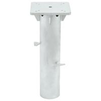 Parasolvoet voor in de grond 16x16x39,5 cm staal zilverkleurig - thumbnail