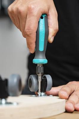 Wolfcraft Handschroevendraaier | Met bitopname | 138 mm | 1 stuk - 1240000 Wolfcraft Handschroevendraaier | Met bitopname | 138 mm | 1 stuk - 1240000