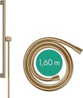 Hansgrohe Unica glijstang S Puro 65 cm met easy slide schuifstuk en Isiflex doucheslang 160 cm, Brushed Bronze - thumbnail