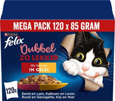 PURINA Felix Fantastic Duo Mix Countryside - nat kattenvoer - 120x85g