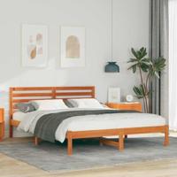 Bedframe Wasbruin 150 x 200 cm Massief grenenhout - thumbnail