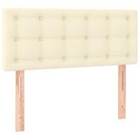 Hoofdbord 90x5x78/88 cm kunstleer crmekleurig - thumbnail
