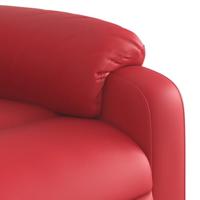 Fauteuil verstelbaar kunstleer rood - thumbnail
