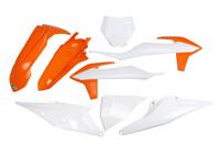 UFO PLAST kappenset trim kit ufo ktm oem orange/ white - thumbnail