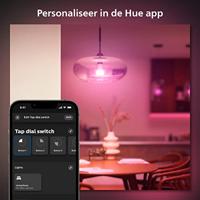 Philips Hue Bouton Remote Control Tap Dial Switch, wit, maakt het mogelijk om verschillende onderdelen of een gebied te besturen - thumbnail