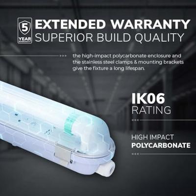 LED TL armatuur 60cm - T8 (G13) - 9W 1260 lumen (140lm/W) - 6000K daglicht wit (860) - Koppelbaar - Flikkervrij - IP65 Waterdicht - LED TL Lamp LED TL armatuur 60cm - T8 (G13) - 9W 1260 lumen (140lm/W) - 6000K daglicht wit (860) - Koppelbaar - Flikkervrij - IP65 Waterdicht - LED TL Lamp