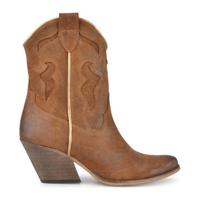 PS Poelman Dixie leren cowboylaarzen bruin/goud - thumbnail