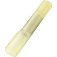 TRU COMPONENTS 739142 Stootverbinder Met krimpkous 4 mm² Volledig geïsoleerd Geel 30 stuk(s) - thumbnail