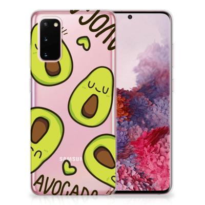 Samsung Galaxy S20 Telefoonhoesje met Naam Avocado Singing Samsung Galaxy S20 Telefoonhoesje met Naam Avocado Singing