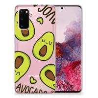 Samsung Galaxy S20 Telefoonhoesje met Naam Avocado Singing - thumbnail