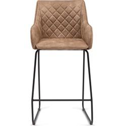 Rivièra Maison Barstoel 'Frisco Drive' Pellini, kleur Camel Rivièra Maison Barstoel 'Frisco Drive' Pellini, kleur Camel