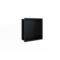 Looox BoX nis - 30X30X7cm - inbouw - met flens - zwart mat box30flmz - thumbnail