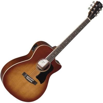 J.N Guitars Bessie BES-ACE Dark Cherry Burst elektrisch-akoestische westerngitaar