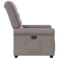 Fauteuil verstelbaar stof taupe - thumbnail