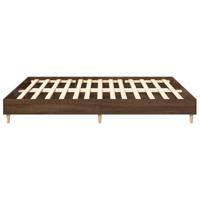 Bedframe zonder matras 200x200 cm spaanplaat bruin eikenkleurig - thumbnail