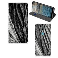 Book Wallet Case Nokia 2.4 Boomschors Grijs - thumbnail