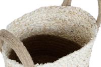 Basket spelset Home ESPRIT Natuurlijk Lichtbruin Jute Maïsvezel Modern 40 x 40 x 41 cm - thumbnail