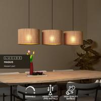 Lucide MAGIUS - Hanglamp - 3xE27 - Naturel - thumbnail
