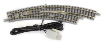 Z Rokuhan rails (met ballastbed) 7297058 Gebogen wissel, Elektrisch, Rechts 30 ° 195 mm, 220 mm 1 stuk(s)