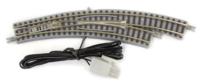 Z Rokuhan rails (met ballastbed) 7297058 Gebogen wissel, Elektrisch, Rechts 30 ° 195 mm, 220 mm 1 stuk(s) - thumbnail