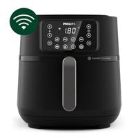 Philips HD9285/90 Airfryer XXL Connected 1.4L 1400W Zwart/Zilver - thumbnail