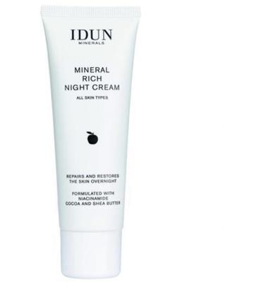 Idun Minerals Mineral rich night cream 50 Milliliter