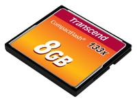 Transcend Standart 133x CF-kaart 8 GB - thumbnail