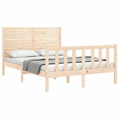 Bedframe zonder matras massief grenenhout 140x200 cm