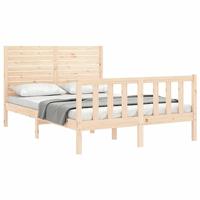 Bedframe zonder matras massief grenenhout 140x200 cm - thumbnail