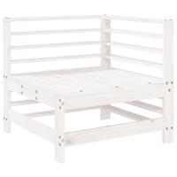 4-delige Loungeset massief grenenhout wit - thumbnail