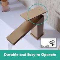 Hansgrohe Tecturis E ééngreeps wastafelkraan 110 met PopUp trekwaste, Brushed Bronze - thumbnail