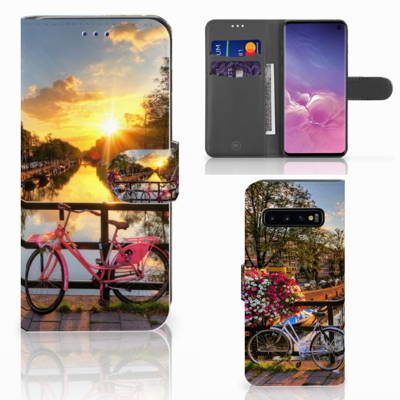 Samsung Galaxy S10 | Flip Cover | Amsterdamse Grachten Samsung Galaxy S10 | Flip Cover | Amsterdamse Grachten