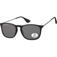 Zonnebril montana met smoke polar glas mtl zwart - thumbnail