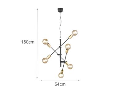 Trio Decoratieve hanglampCross - 306700632