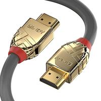 LINDY 37865 HDMI-kabel HDMI Aansluitkabel HDMI-A-stekker, HDMI-A-stekker 7.50 m Grijs 4K UHD - thumbnail