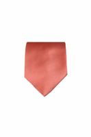 Een effen oranje sevenfold stropdas van Mogador - thumbnail